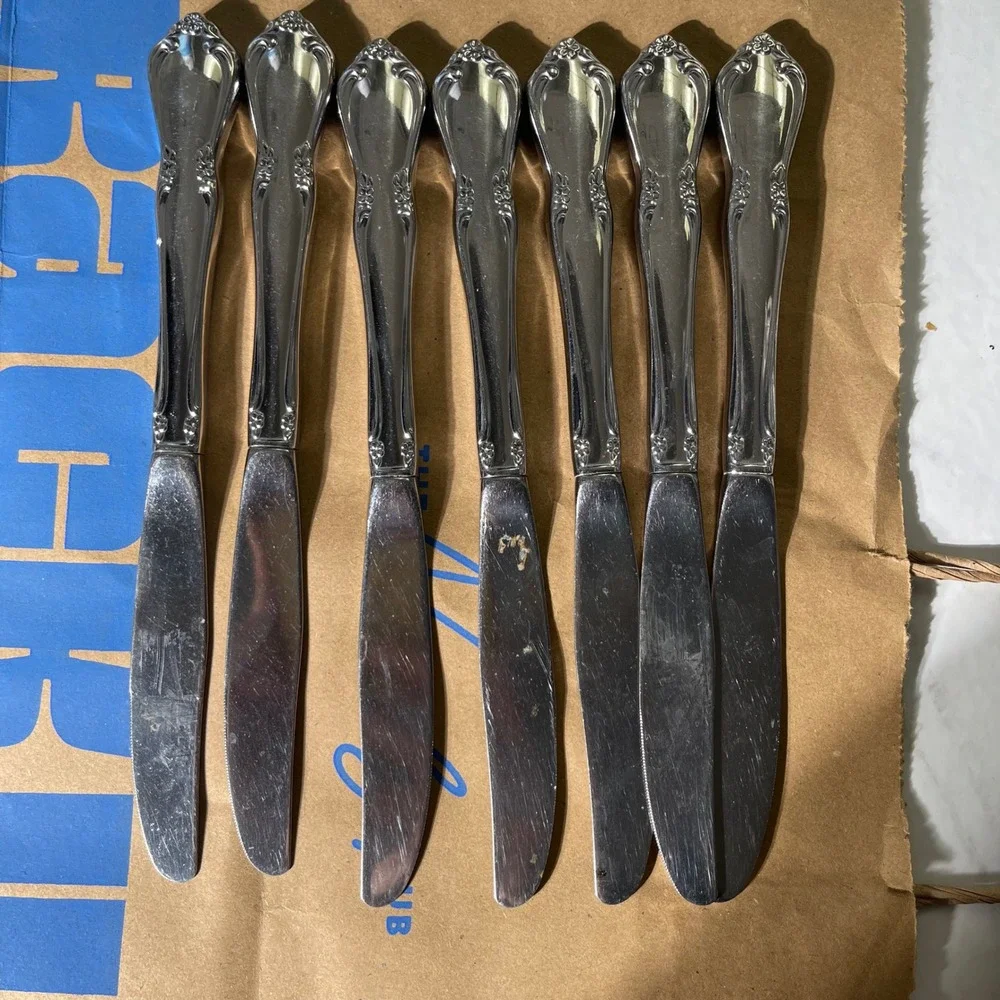 Oneida Deluxel Flatware Set 57 Piece Vintage Stainless Steel Set